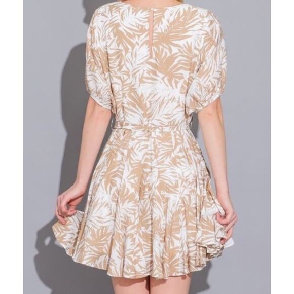 Aakaa mini dress sz S Palm Tree Mini Dress - Picture 2 of 11